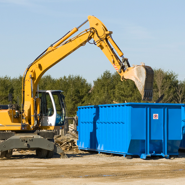 are there any restrictions on where a residential dumpster can be placed in Sebastian